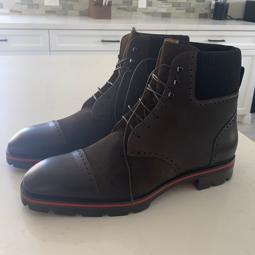 Christian Louboutin Citycroc Flat Calf Dark Brown